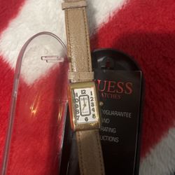 Female Guess Watch With Case And Owners Manual