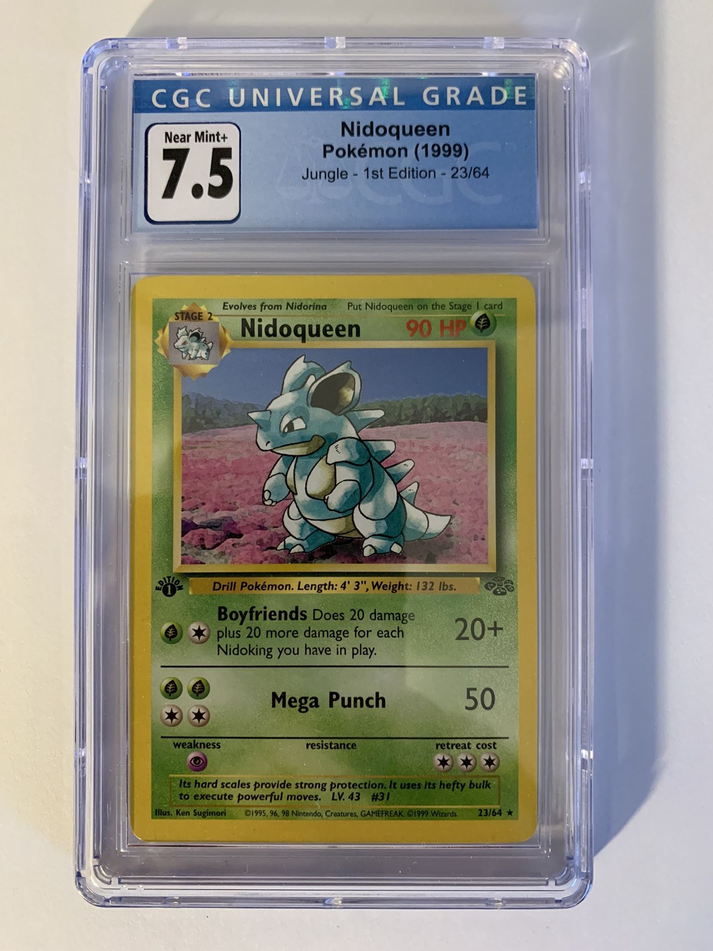 Nidoqueen 1st Edition CGC 7.5 