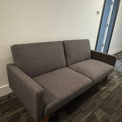 Grey/ Beige Futon Sofa 