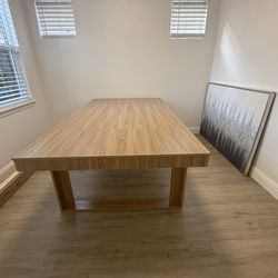 New 84” Wooden Dining Table