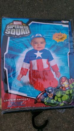 Available Baby Halloween costume (Captain America)