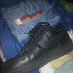 Nike All black Air Force 1s