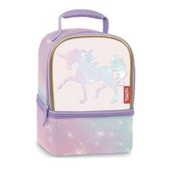 Lunch Bag Polyester Polyester, 5.5 x 9.5 x 5, Sparkle/Pastels