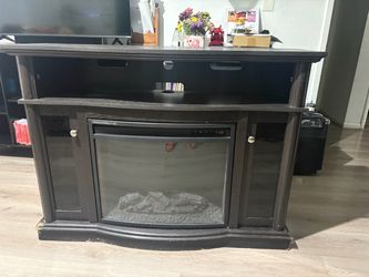 Electric fireplace TV stand