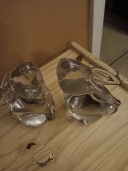 Silvestre Crystal Rabbit Bookends