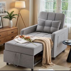 Dark Gray Fabric Sleeper Sofa Bed
