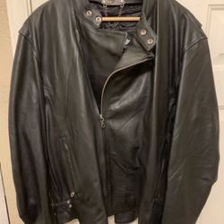 Roadkrome Leather Motorcycle Jacket mens XXL