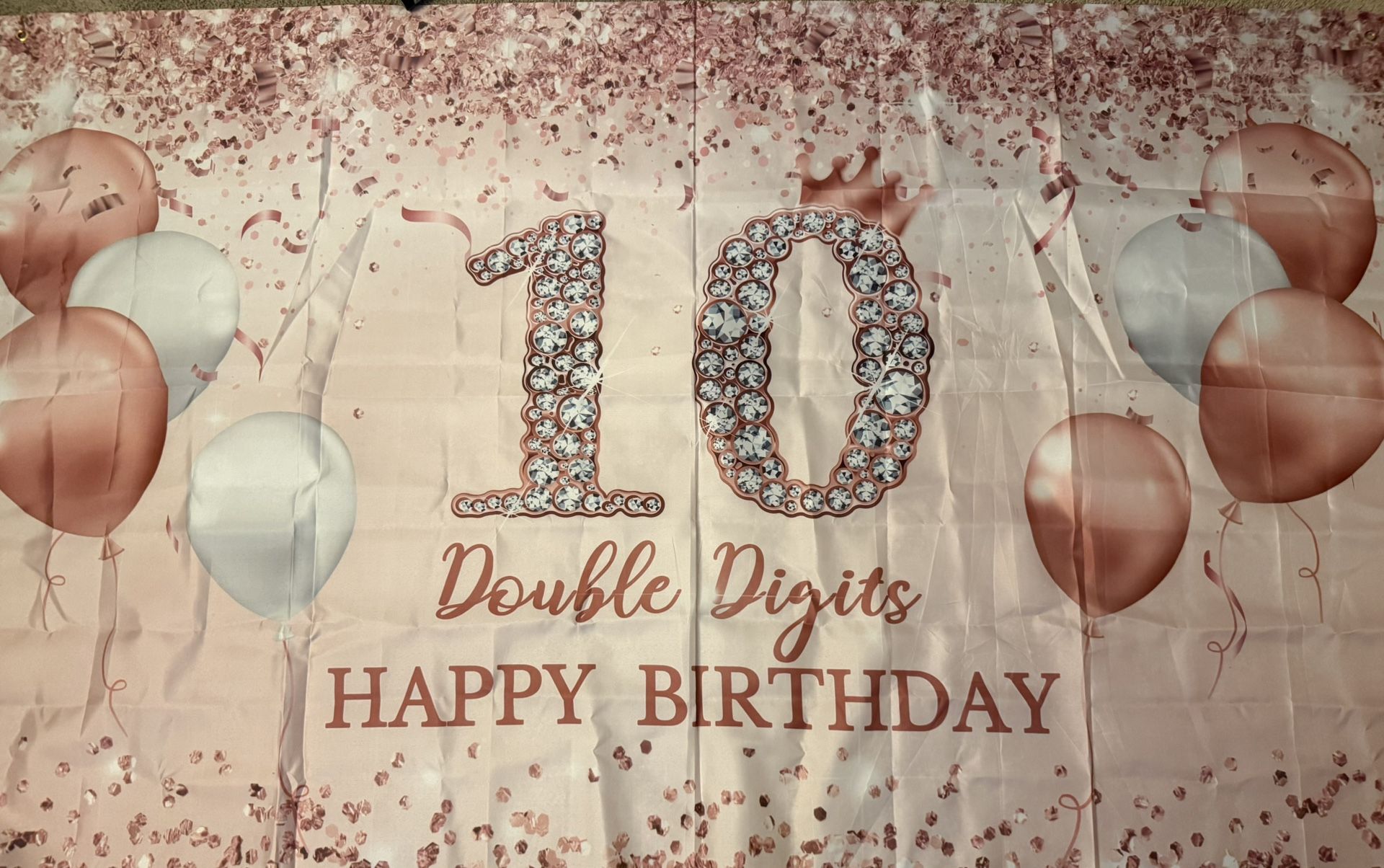 10th Birthday Pink And Gold