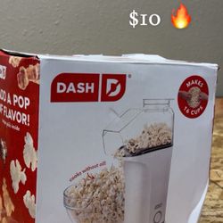 DASH Hot Air Popcorn Maker – 16 Cups, No Oil, 1400W 🍿