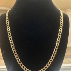 10k Real Gold Cuban Chain 6.5 mm 24 inch