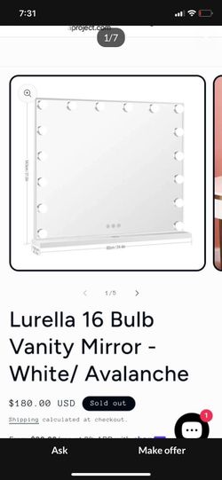 Vanity light mirror