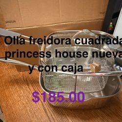Olla Freidora De 6 Qt Cuadrada 👉 princess house todo nuevo y con caja 📦
