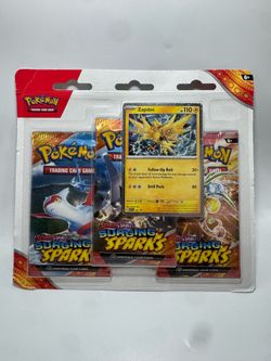 Surging Sparks 3 Pack Blisters [Zapdos]