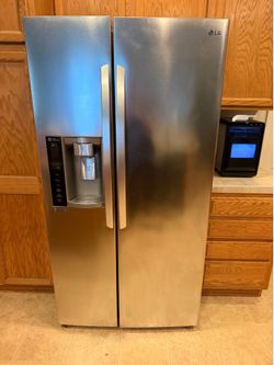 LG Stainless Steel Side-by-Side Refrigerator - $300 OBO