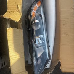 2014 2015Kia Optima Front Headlights Assembly Right Passenger Side Projector Headlamp w/o DRL Black Halogen Headlight with Clear Lens (Passenger Side)