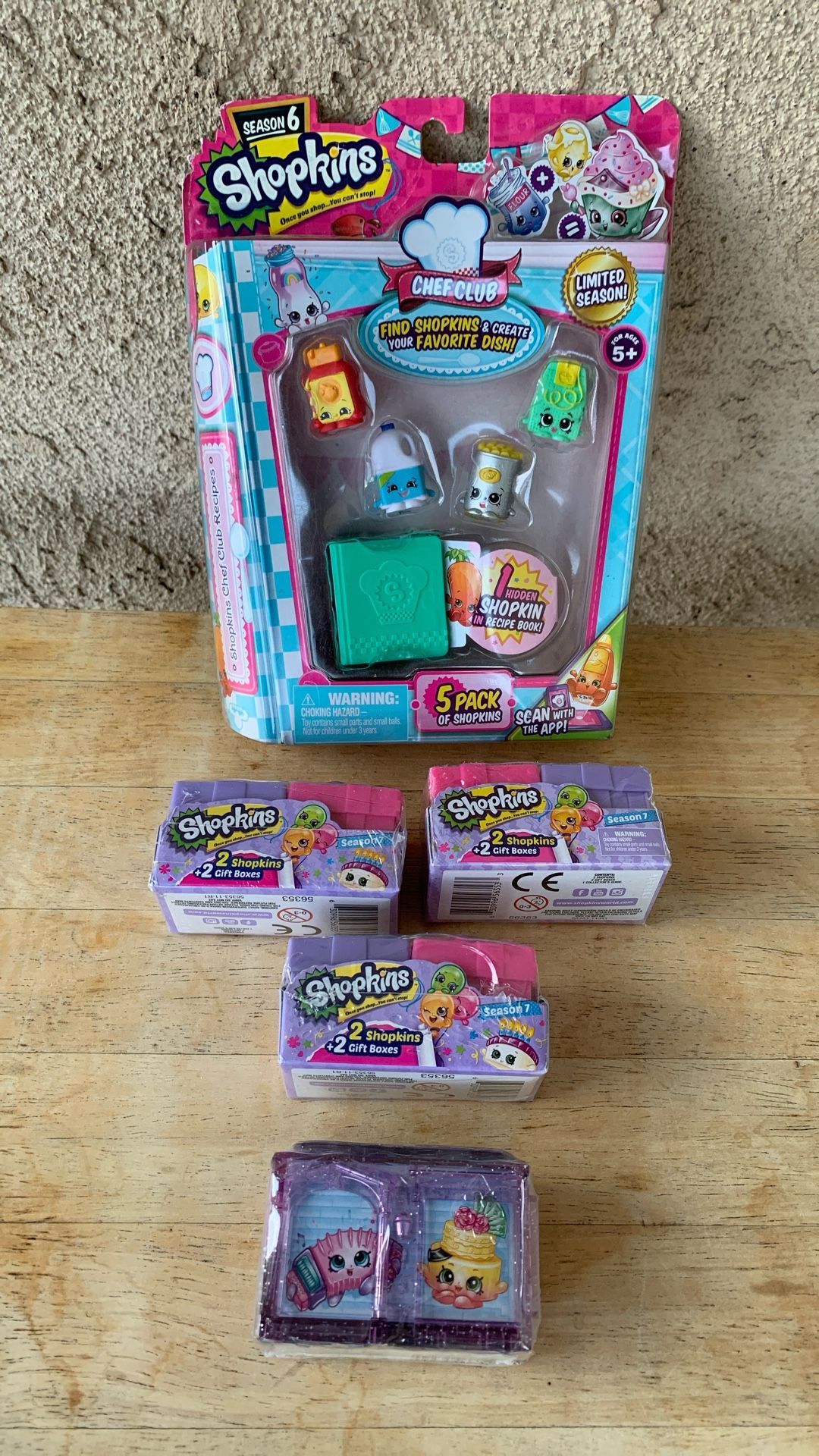 SHOPKINS SEASON 6 CHEF CLUB 5 PACK AND MORE SHOPKINS TOYS