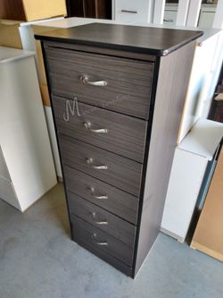 Gray Matte Slim Bedroom Dresser!