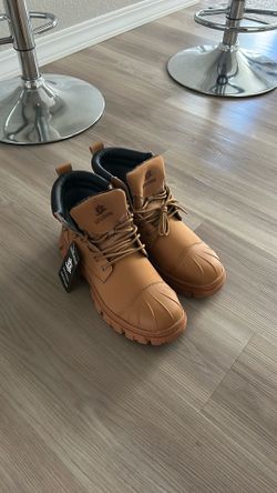 Tan Steel Toe Men’s Work Boots