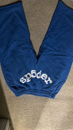 Blue sp5der pants 3/4 xl