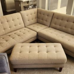 Couch. "L" shape. with Ottoman