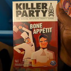 Brand New Killer Party Bone Appétit, the Social Mystery Party Game for Ages 16 and Up