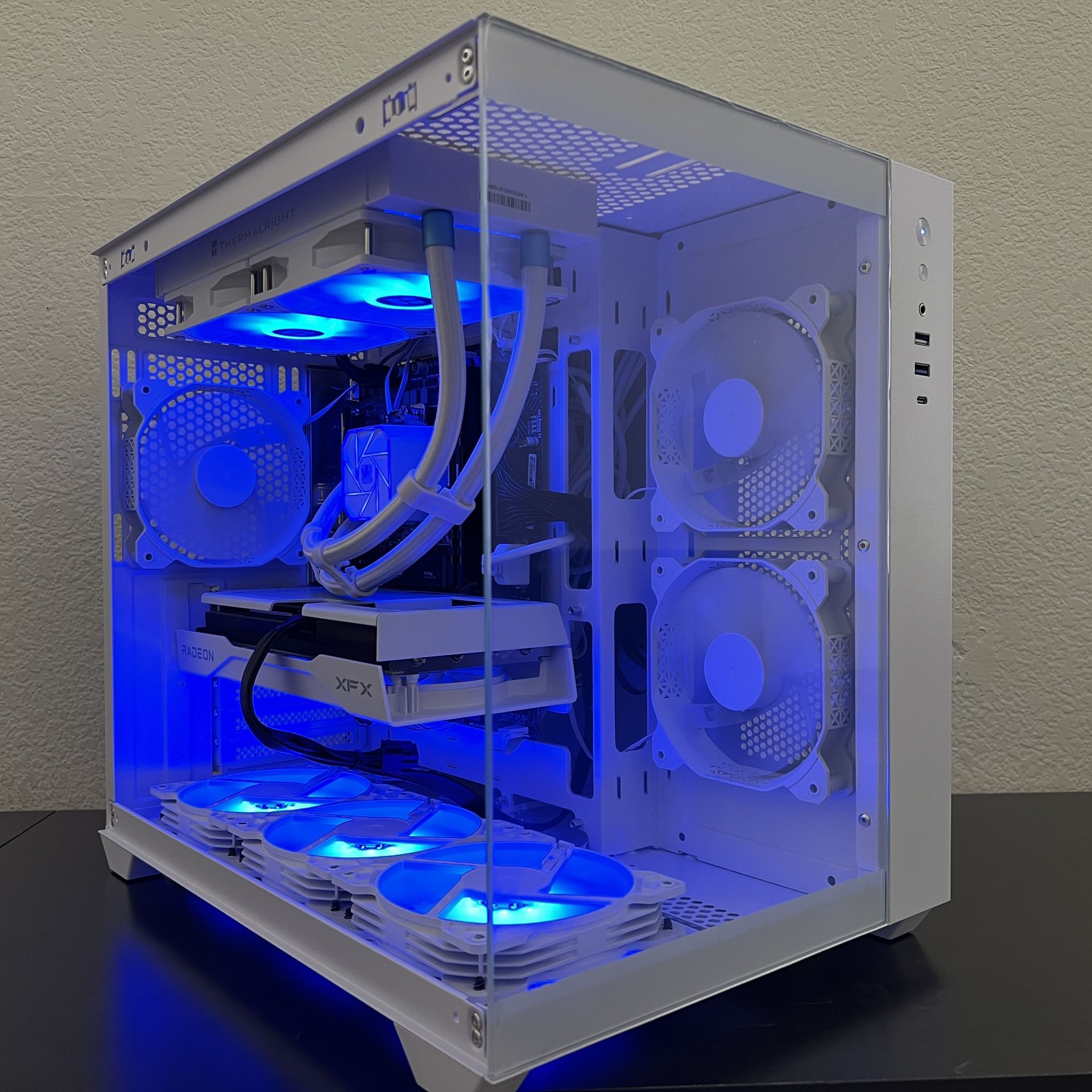 ULTRA FAST Liquid Cooled Gaming PC Computer (i5-12400F, RX 9060 XT = RTX 5060 Ti, 16GB RAM, 1TB NVMe + 4TB HDD)