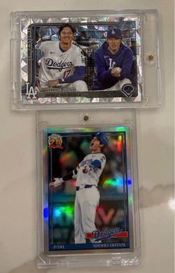 Shohei Ohtani Dodgers REFRACTOR 75th Anniversary Chrome & Insert Diamante Ohtani