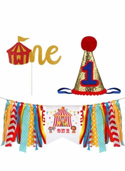 1st Birthday Hat and Banner ✨new