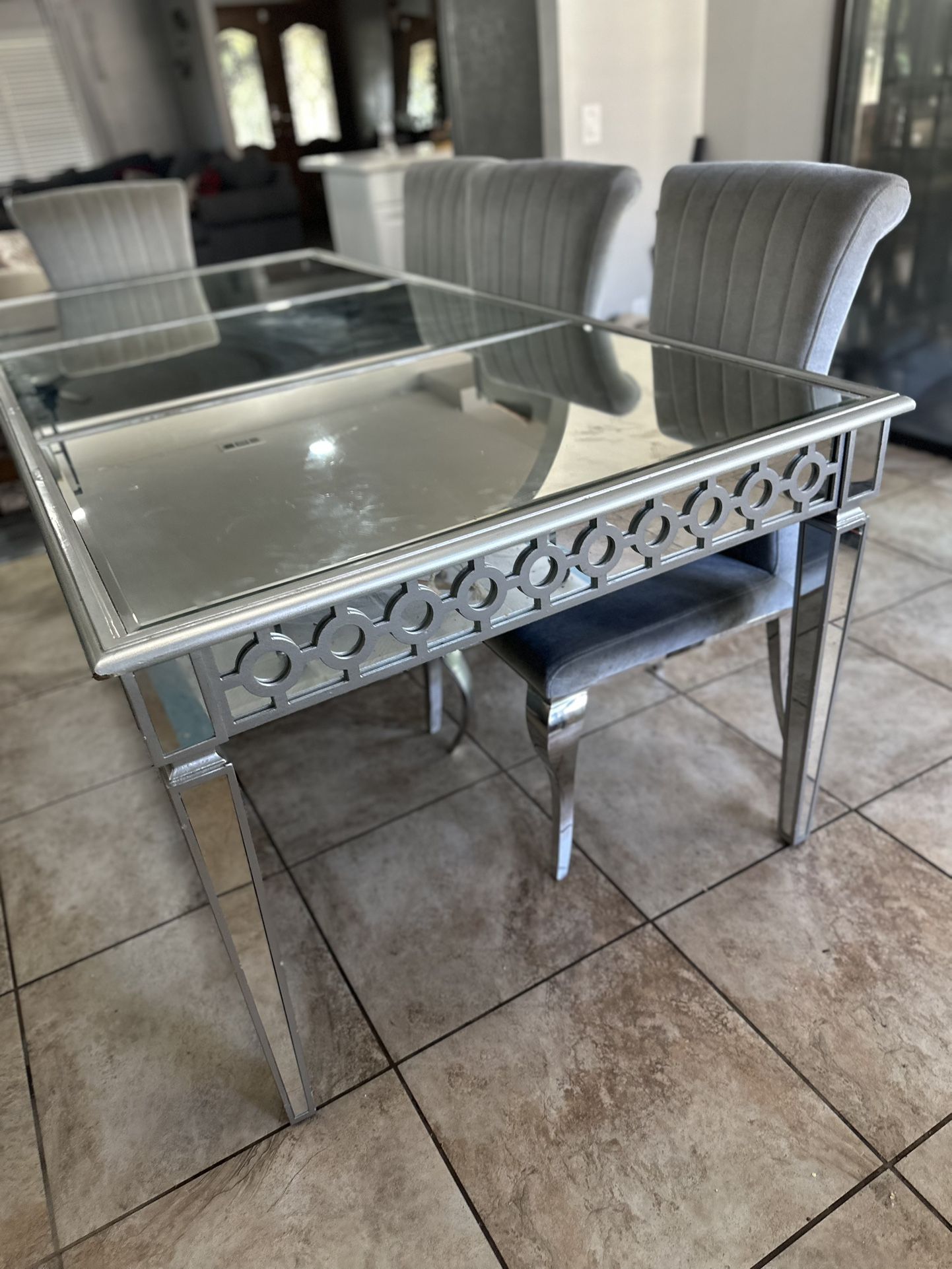 Mirror Dining Table 