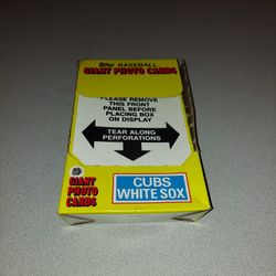 VINTAGE 1981 TOPPS BASEBALL GIANT PHOTO CARDS COMPLETE 36 CARD SET NEW STILL FACTORY SEALED 