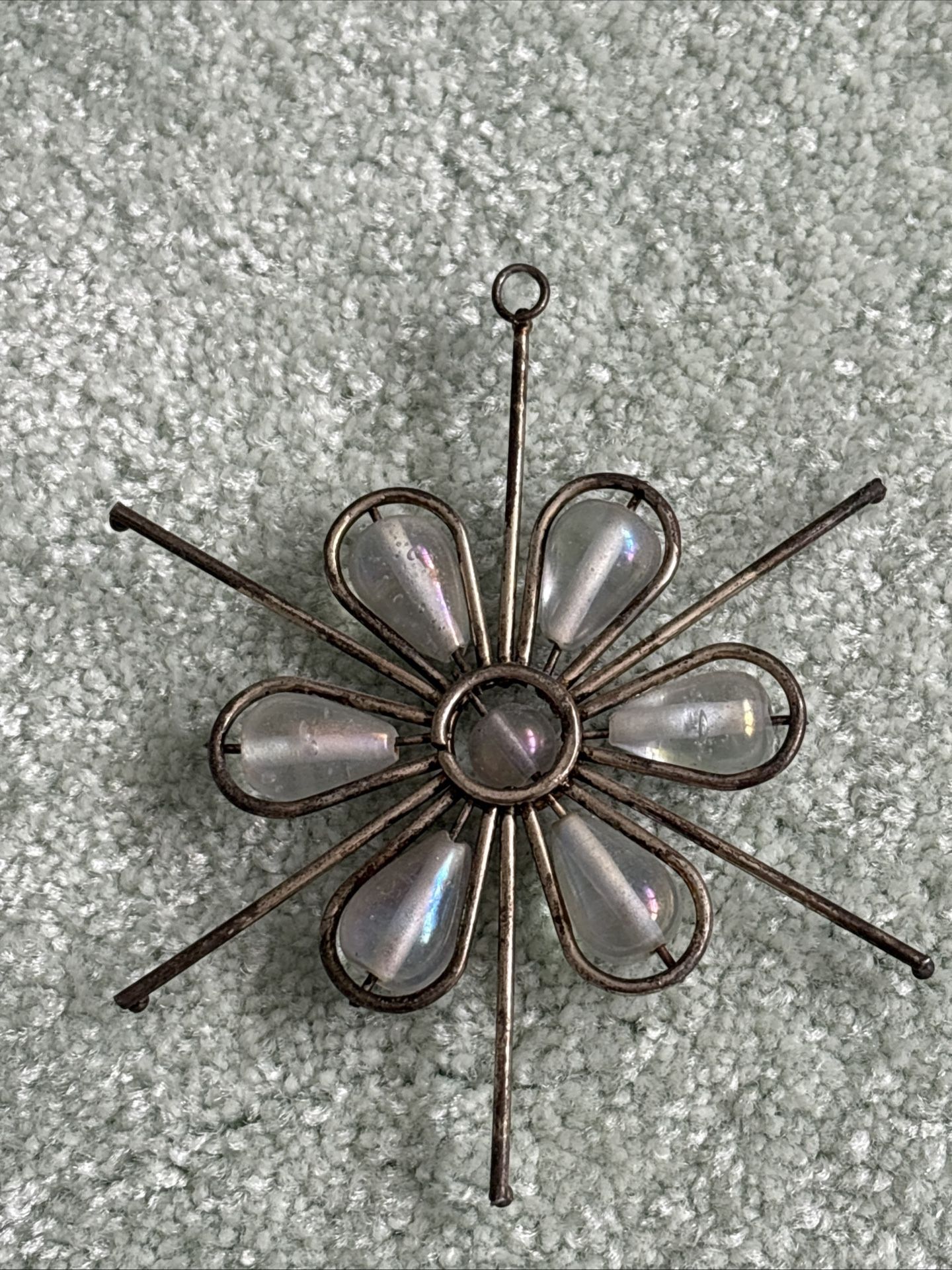 Large 4.5 Inch Pendant With 7 Plastic Material Intended For A Necklace