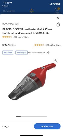 Dustbuster Quickclean Cordless Handheld Vacuum