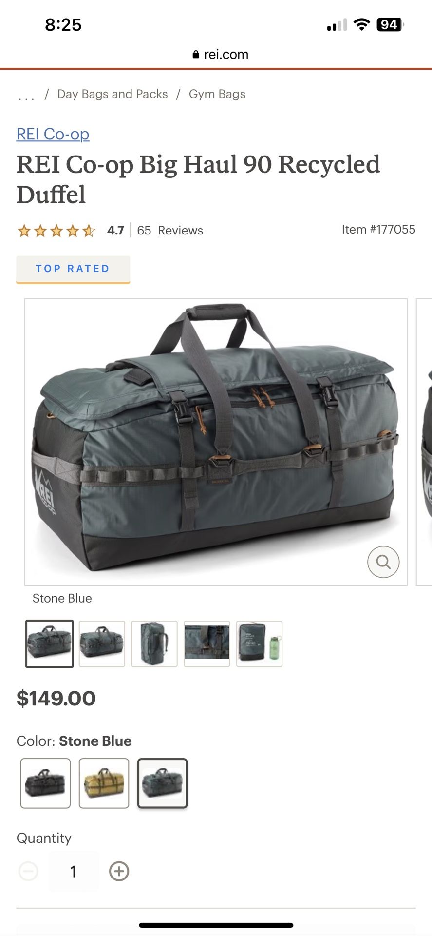 REI Big haul 90 Duffel Bag for Sale in Tinley Park, IL OfferUp