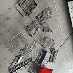 Assorted Kitchen & Storage Organizers Bundle (Dish Racks, Baskets, Hooks, + More)