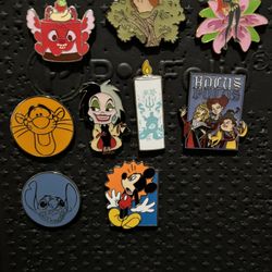 Disney Pins and lanyard 