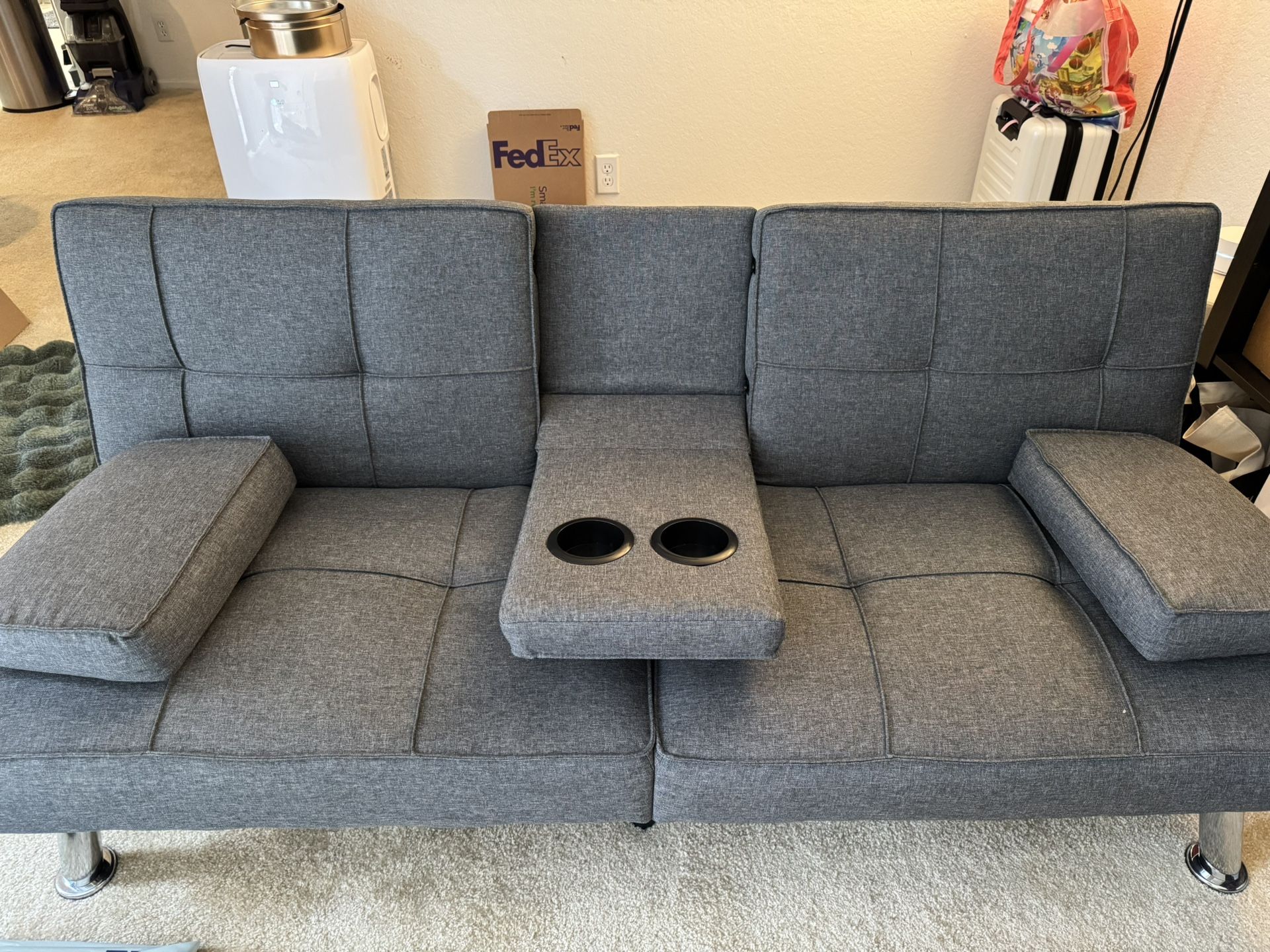 Grey Futon Couch 
