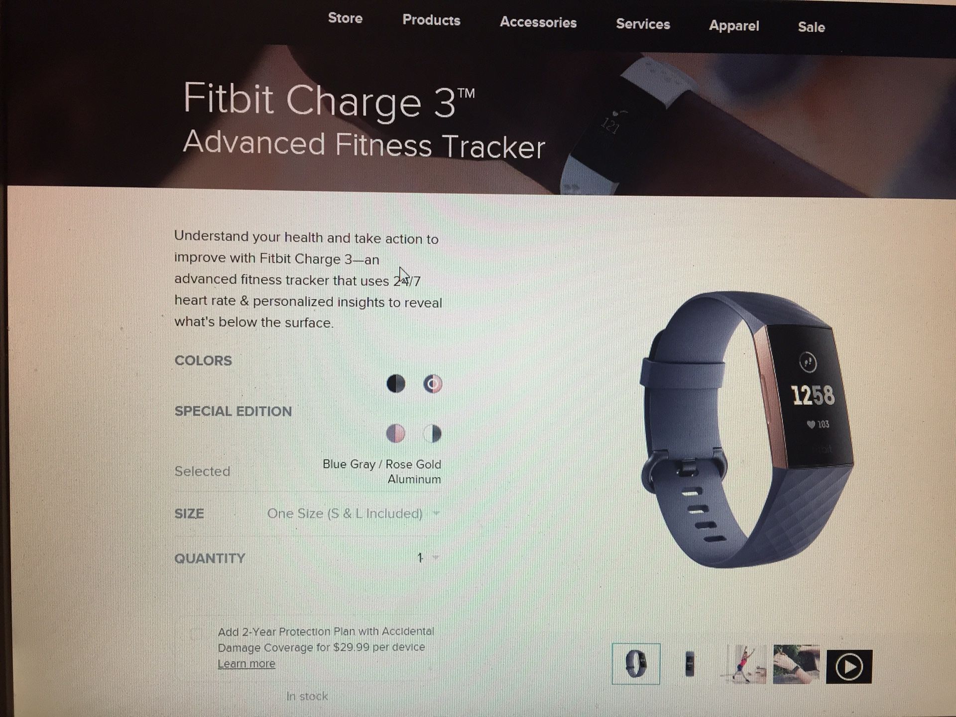 Fitbit charge 3 new