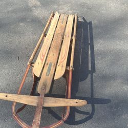 1950’s K-Champion Antique wooden Sled