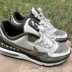 Nike Air Max IH0247-030 Men's White Gray Olive Cushioned Running Sneakers size 8