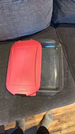Anchor Red Plastic Storage Container