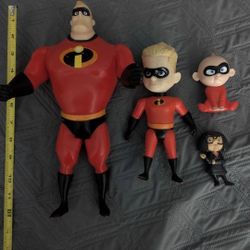 Disney The Incredibles Toy LOT. Used. 4 Piece.