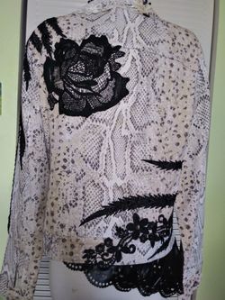Decorated Snake Printed Jacket