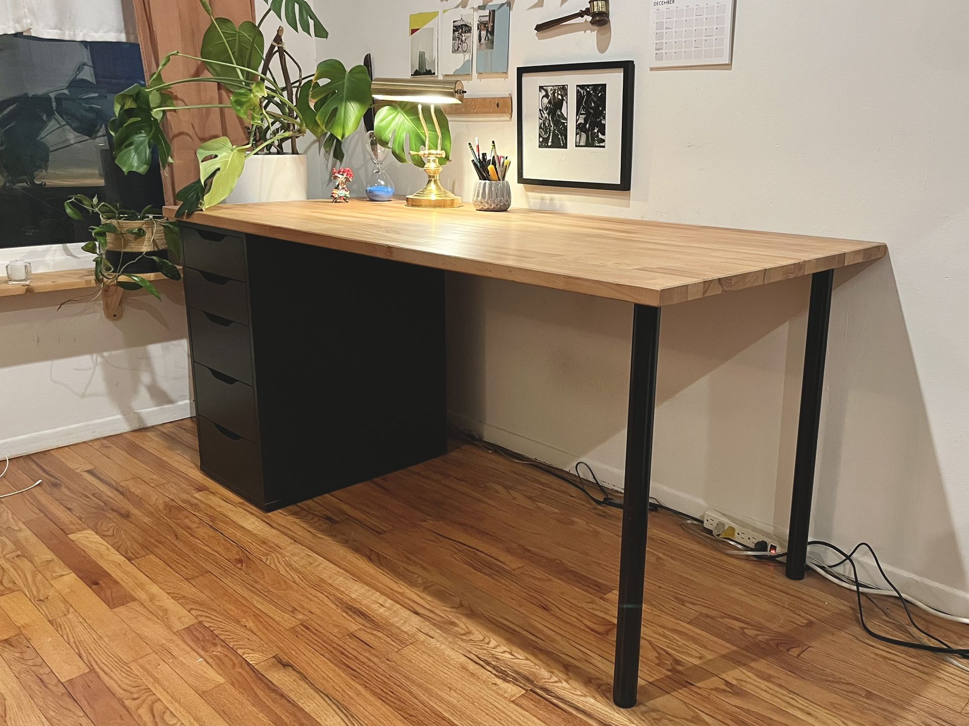 Solid Wood Top IKEA Desk