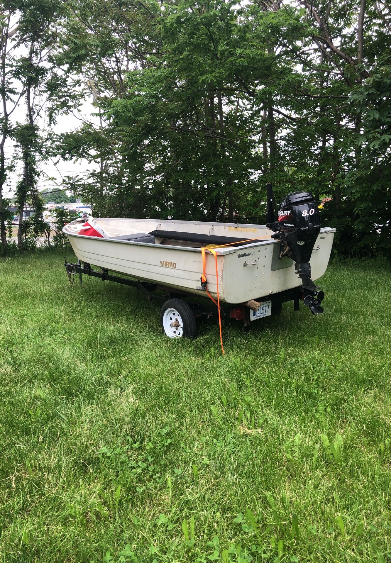 Mirro 14ft aluminum Fishing Boat 8.0