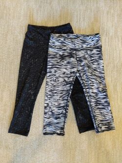Women's All Yoga And Lululemon Cropped Leggings, Size Small And 4