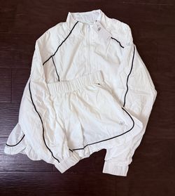 Alo Yoga Motivate Track Jacket & Shorts Set Size Large