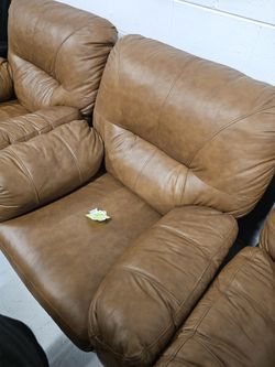Brown Leather Recliner 