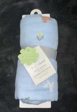 New Cloud Island 47 X 47 Inches Baby Muslin Blanket
