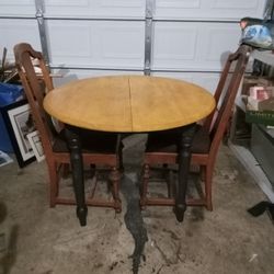 Solid Table And Chairs