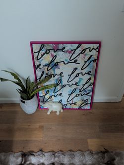 Love Decor Poster With Frame